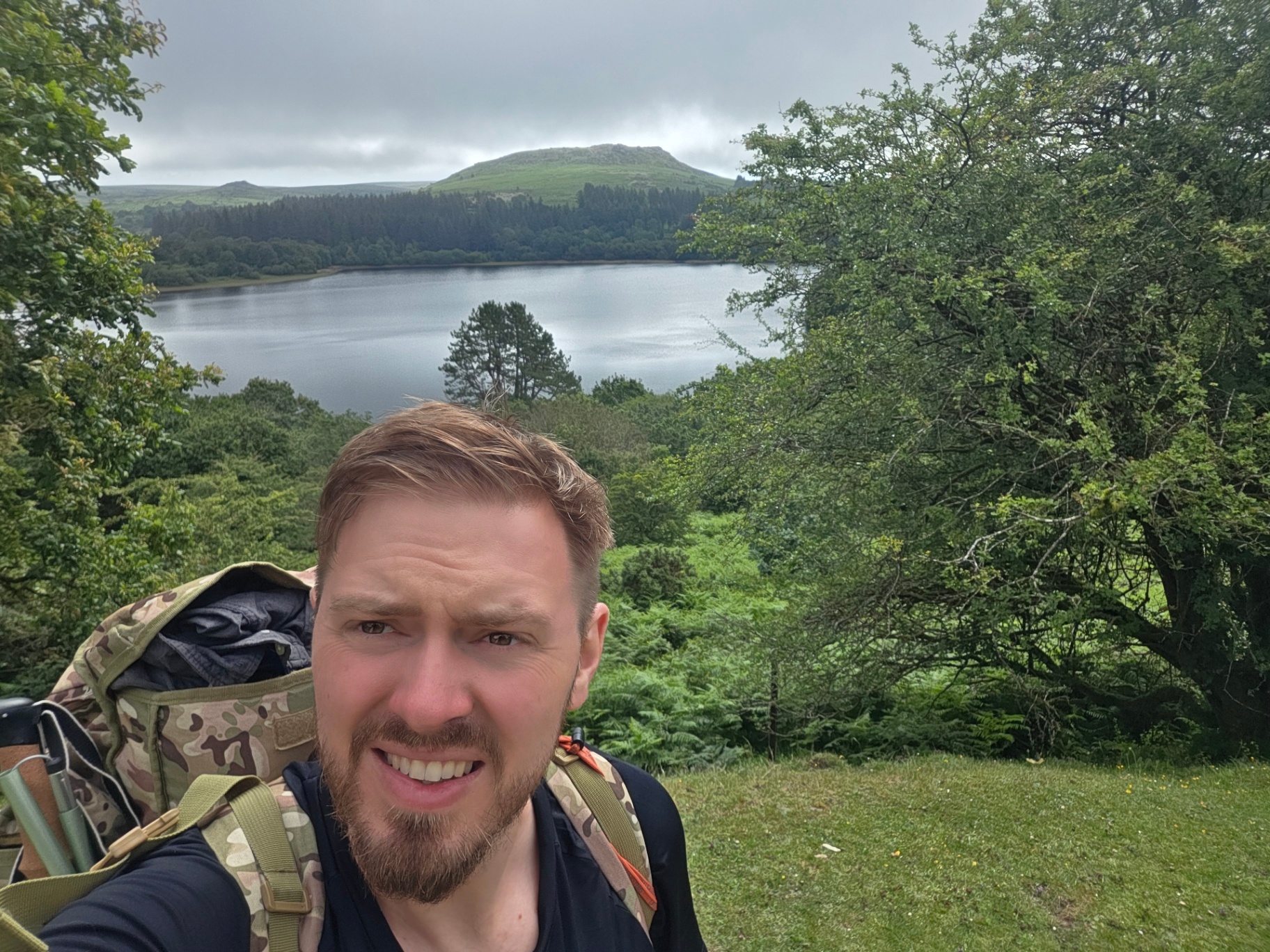 Nearly home — Burrator back in view on the last morning.